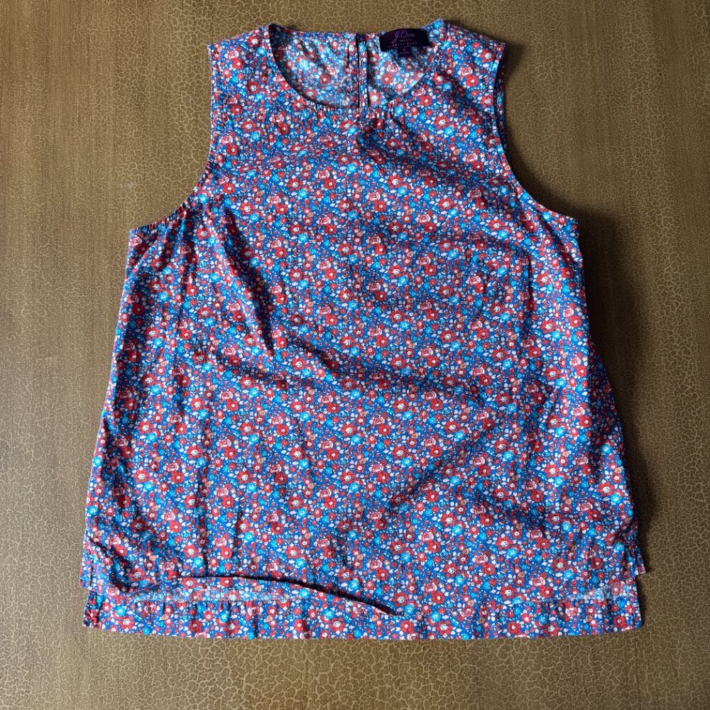 J Crew Liberty Fabric Tank Top - Size 6